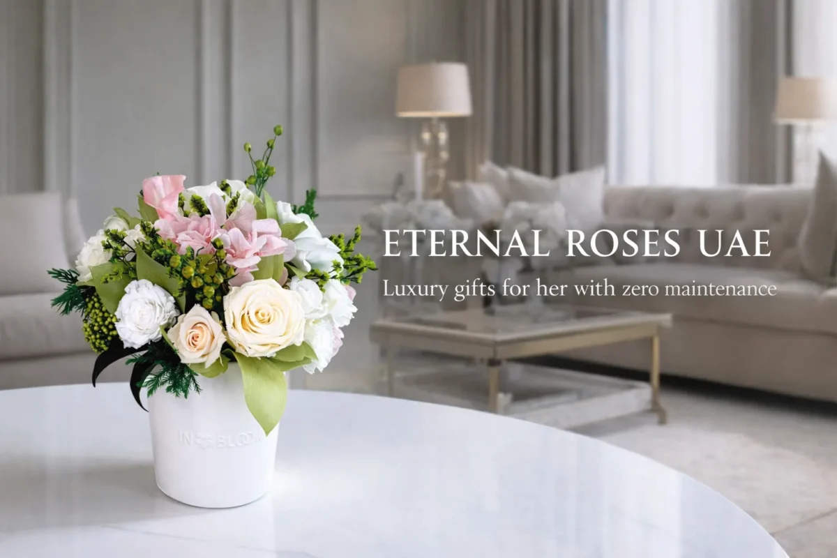Eternal roses UAE luxury gifts for her with zero maintenance