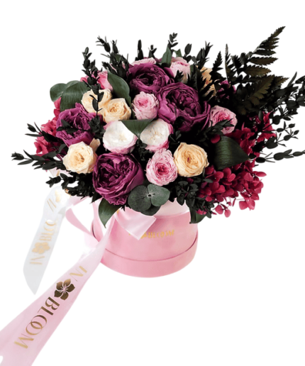 Petite mix flower box Pink