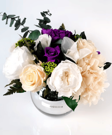 flowers Loulou Peach & Purple