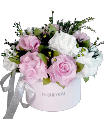 Olivia - Tender Love preserved flowers gift box in Dubai