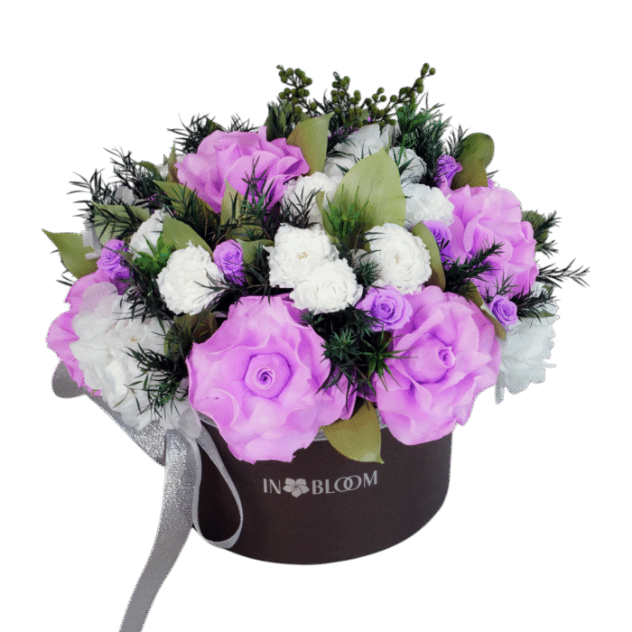 Olivia - White & Purple - Image 1
