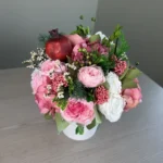 Luna Pomegranate preserved flower arrangement detail view in Dubai