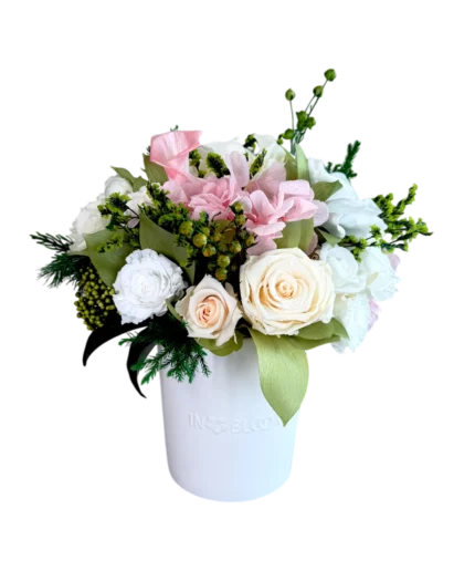 Luna Peach Cloud preserved flower arrangement in Dubai
