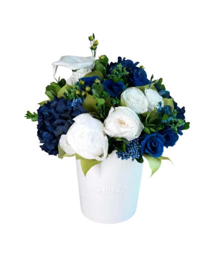 Luna Deep Blue preserved flower arrangement in Dubai