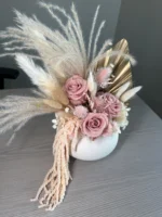 Echo preserved flower arrangement detail view in Dubai