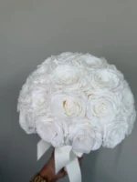 Bride bouquet - Pure Promise preserved flowers arrangement detail view in Dubai