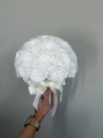 Bride bouquet - Pure Promise preserved flowers arrangement detail view in Dubai