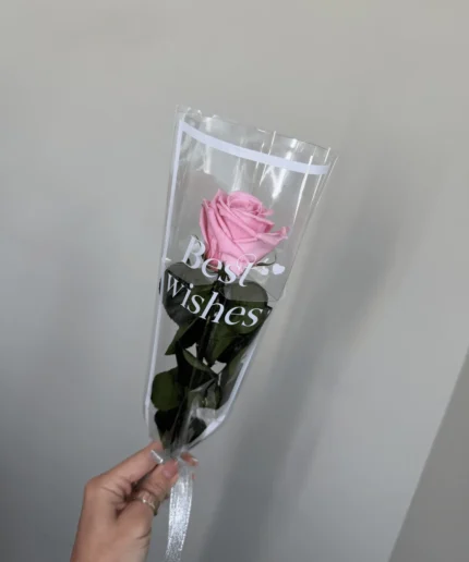 Pink preserved rose Timeless Classics Single Rose S refined floral accent