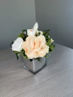 Katie - Peach preserved flower arrangement detail view in Dubai