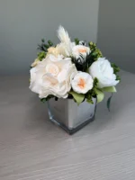 Katie - Peach preserved flower arrangement detail view in Dubai