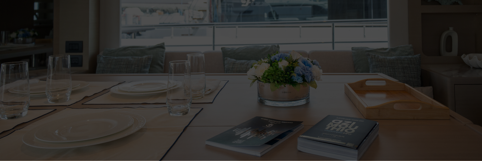 Yacht & Aviation Flowers background