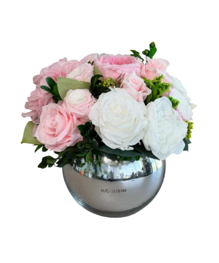 Loulou (S) - Rosy Veil preserved flower arrangement in Dubai