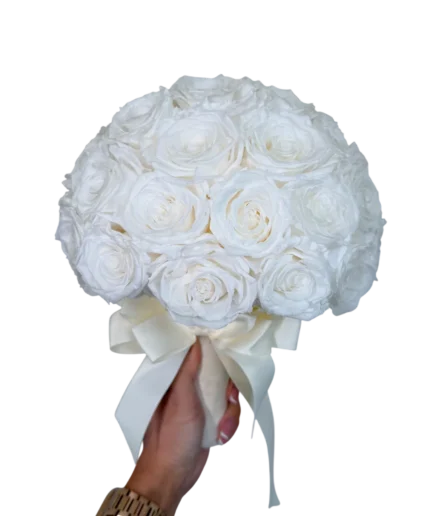 Bride bouquet - Pure Promise preserved flowers arrangement in Dubai