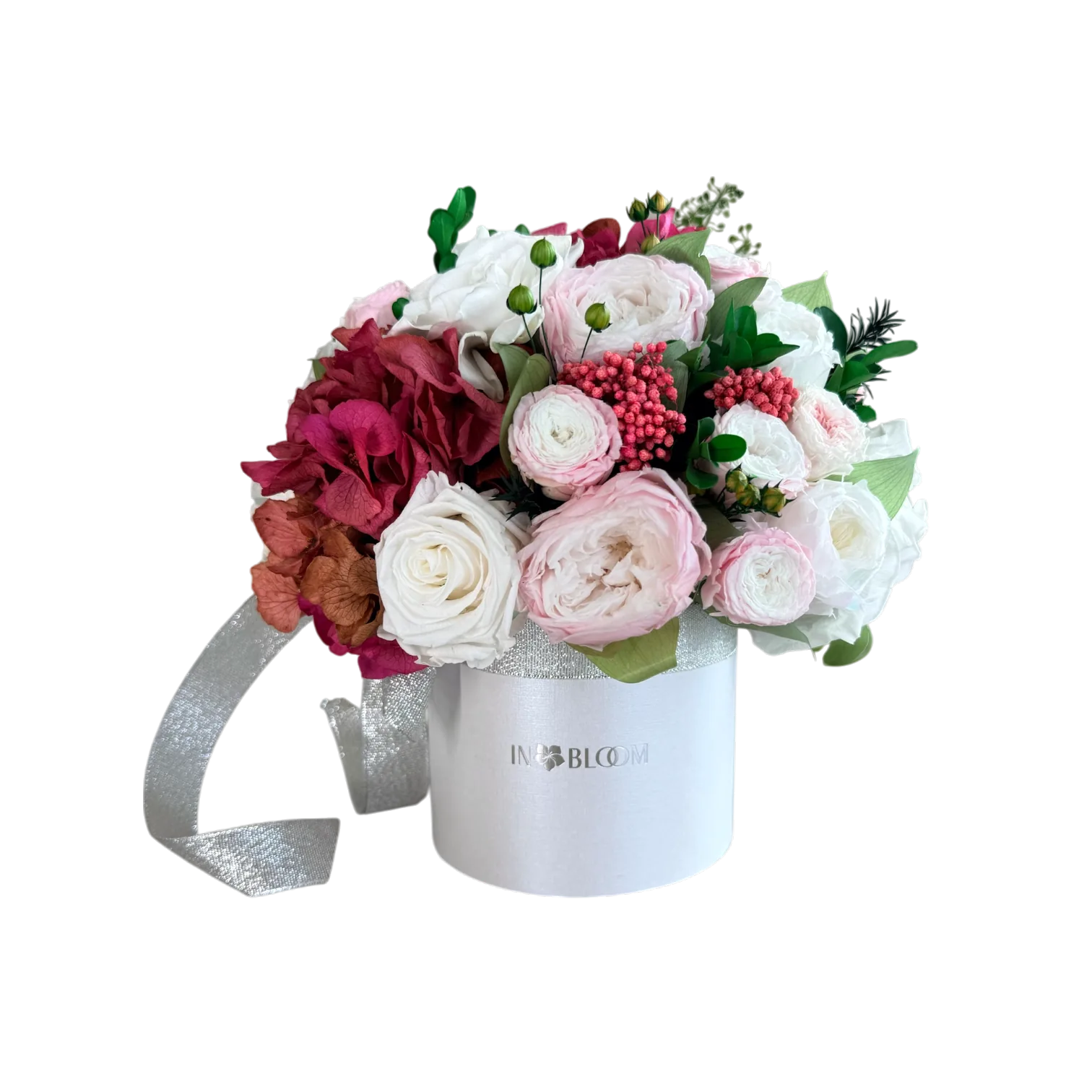 IMG_3428.HEIC-Photoroom WebP white blower box preserved hydrangeas dubai
