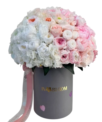Desire Blush Cloud preserved flower box