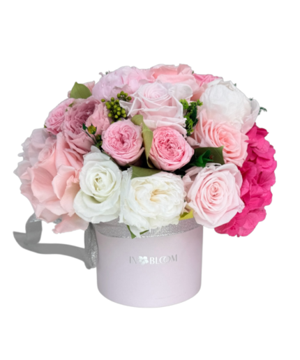 Elis Rose Velvet preserved flower box
