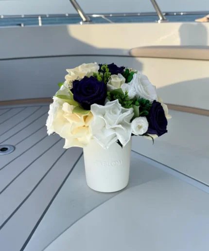 Luna - Purple Champagne preserved flower arrangement in Dubai detail