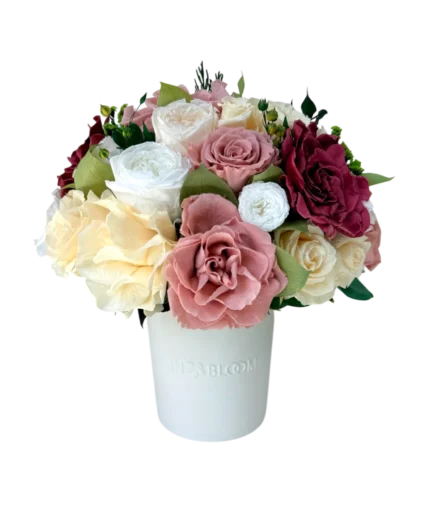 Luna - Dusty champagne preserved flower arrangement in Dubai