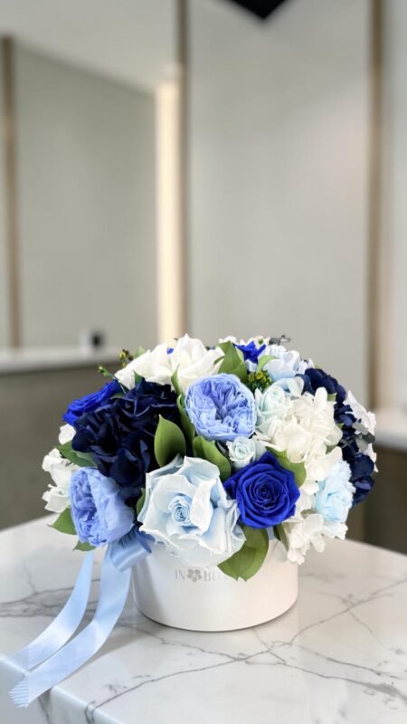 Olivia - Ocean Whisper preserved flower arrangement in Dubai detail