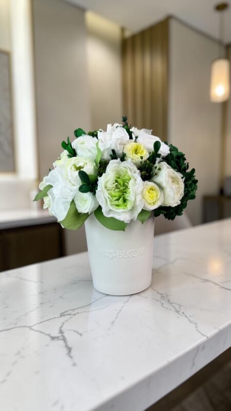 Luna - Fresh beginnings preserved flower arrangement in Dubai detail