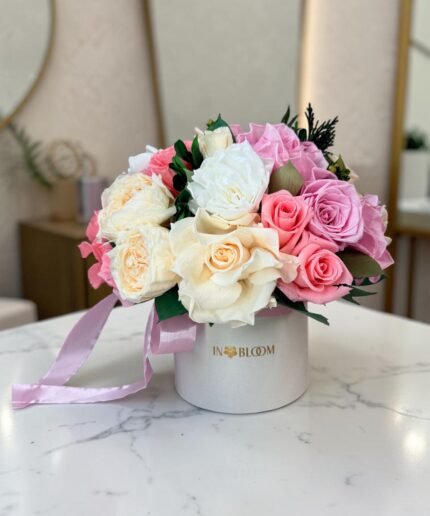 ELIS - PINK SERENITY preserved flower arrangement in Dubai detail