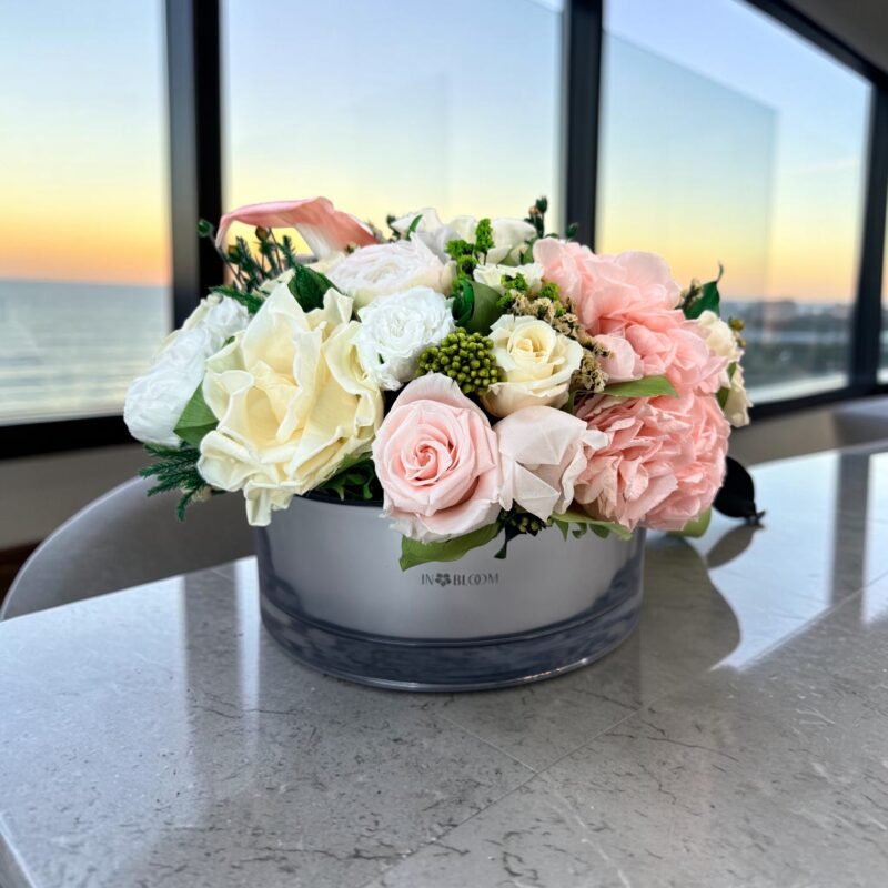 GRACE - Soft Serenade preserved flower arrangement in Dubai detail