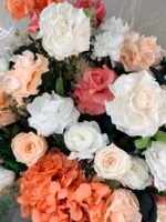 Coral blush - Flower Basket - Image 4