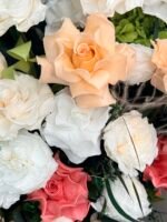 Coral blush - Flower Basket - Image 3