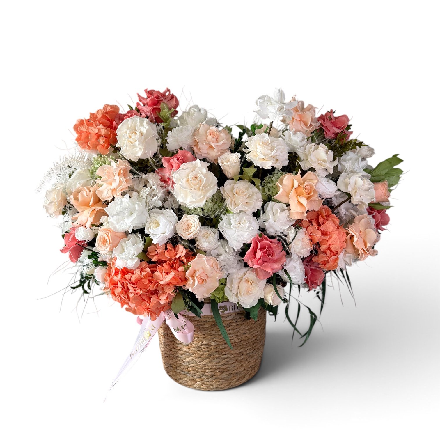 basket pksfvlm Coral blush - Flower Basket - Image 1