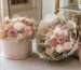 Preserved flower box arrangement beside a bouquet for a Dubai gift guide