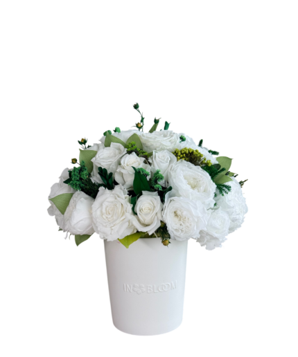 Luna blanc preserved flower arrangement in Dubai