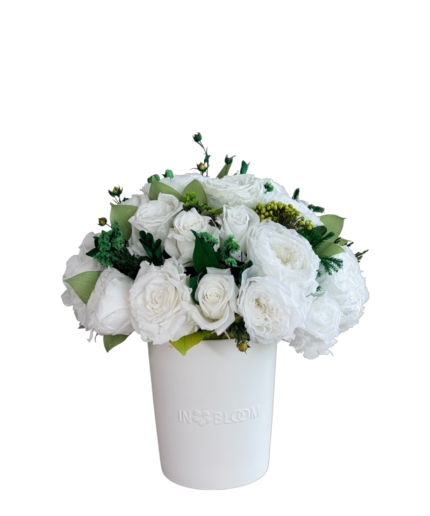 Luna - Blanc mix preserved flower arrangement in Dubai
