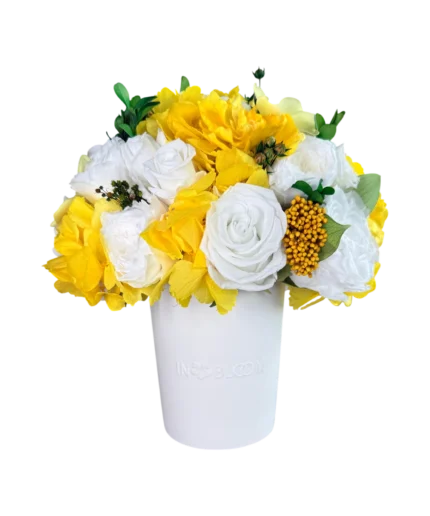 Luna - Plumeria Yellow preserved flower arrangement in Dubai