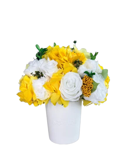 Luna - Plumeria Yellow preserved flower arrangement in Dubai