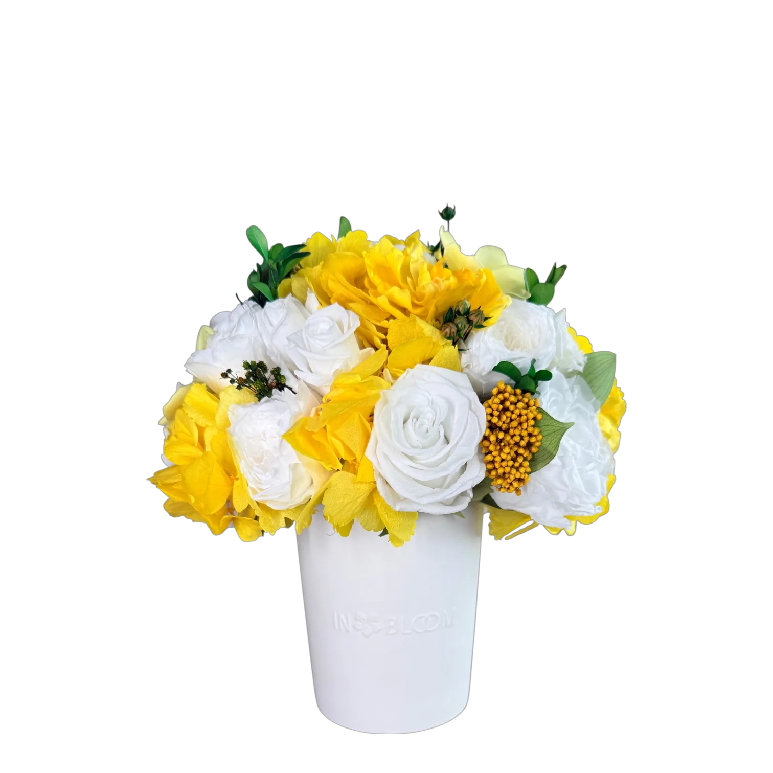 luna yellow10 WebP Luna - Plumeria Yellow preserved flower arrangement in Dubai