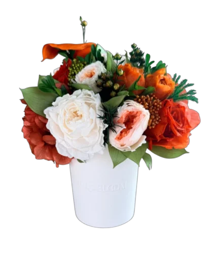 Luna - Orange juice preserved flower arrangement in Dubai