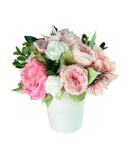 Luna - pastel pink preserved flower arrangement in Dubai
