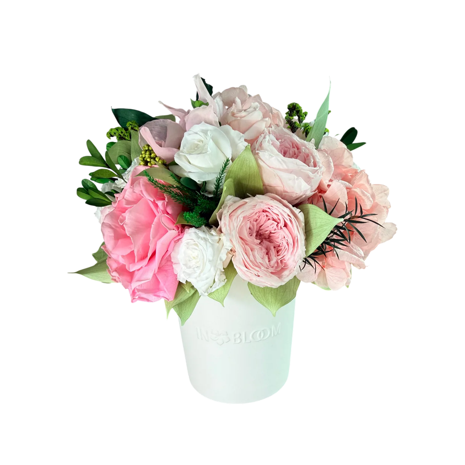 p. pink 1 WebP Luna - pastel pink preserved flower arrangement in Dubai