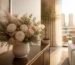 Preserved flowers placed indoors away from direct Dubai sunlight