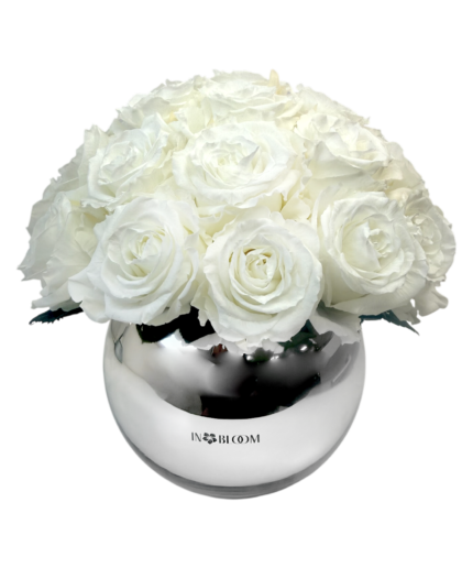 classic white ivory roses forever roses flowers infinity preserved bouquet