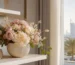 Compact preserved flower arrangement for a yacht interior in Dubai